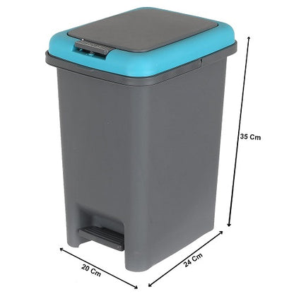 Apex Plastic Pedal Bin with Bucket 10 ltr