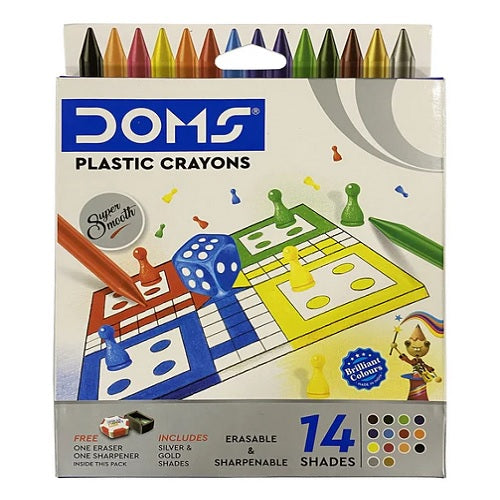 Doms Plastic Crayons 14 Shade